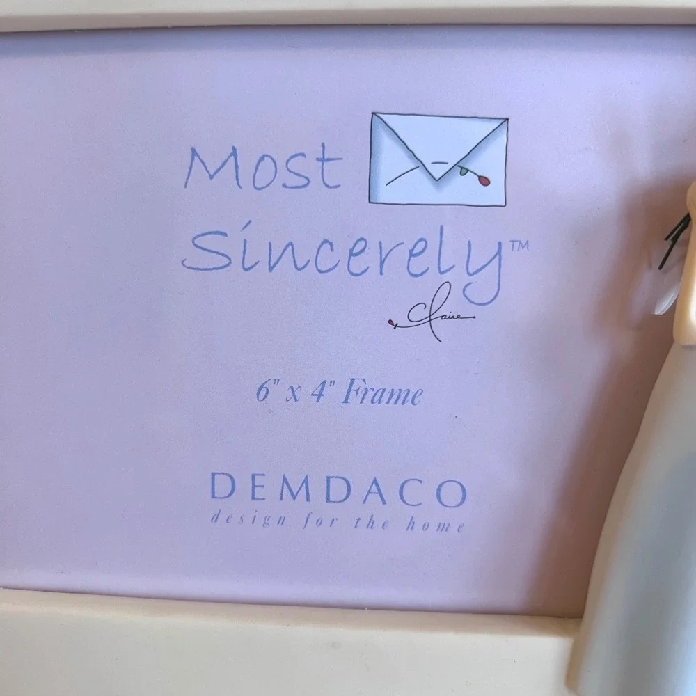 Demdaco Best Friends Most Sincerely 6x4 Photo Frame Claire Stoner 2005 Whimsical